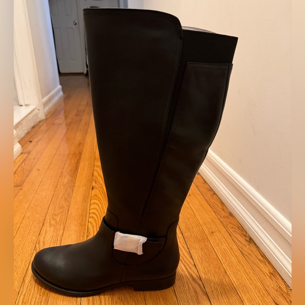 NIB Naturalizer Black Leather Over the Knee Boots - Regular Calf